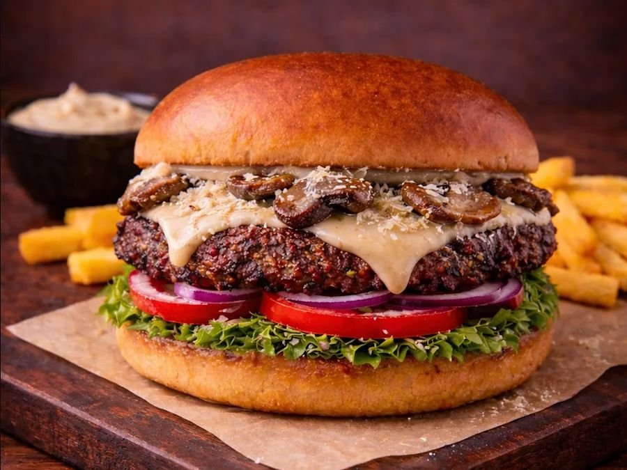 Parmesan Truffle Smashed Burger