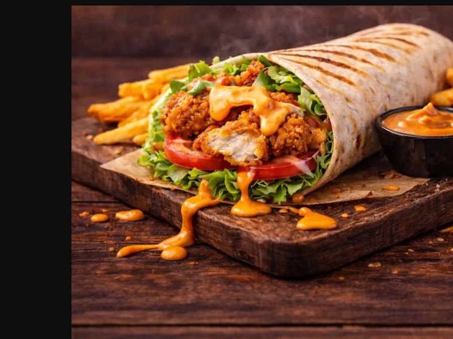 Crispy Chilli Chicken Wrap